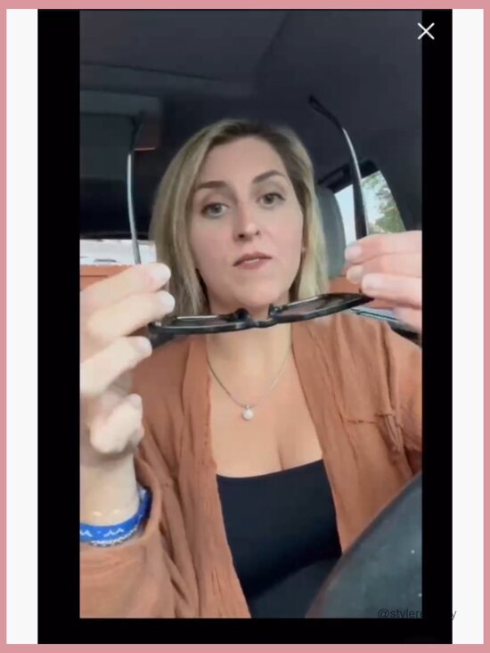 Vintage Oversized Square Sunglasses UV400 Protection Plastic Frame - Picture 7 of 7